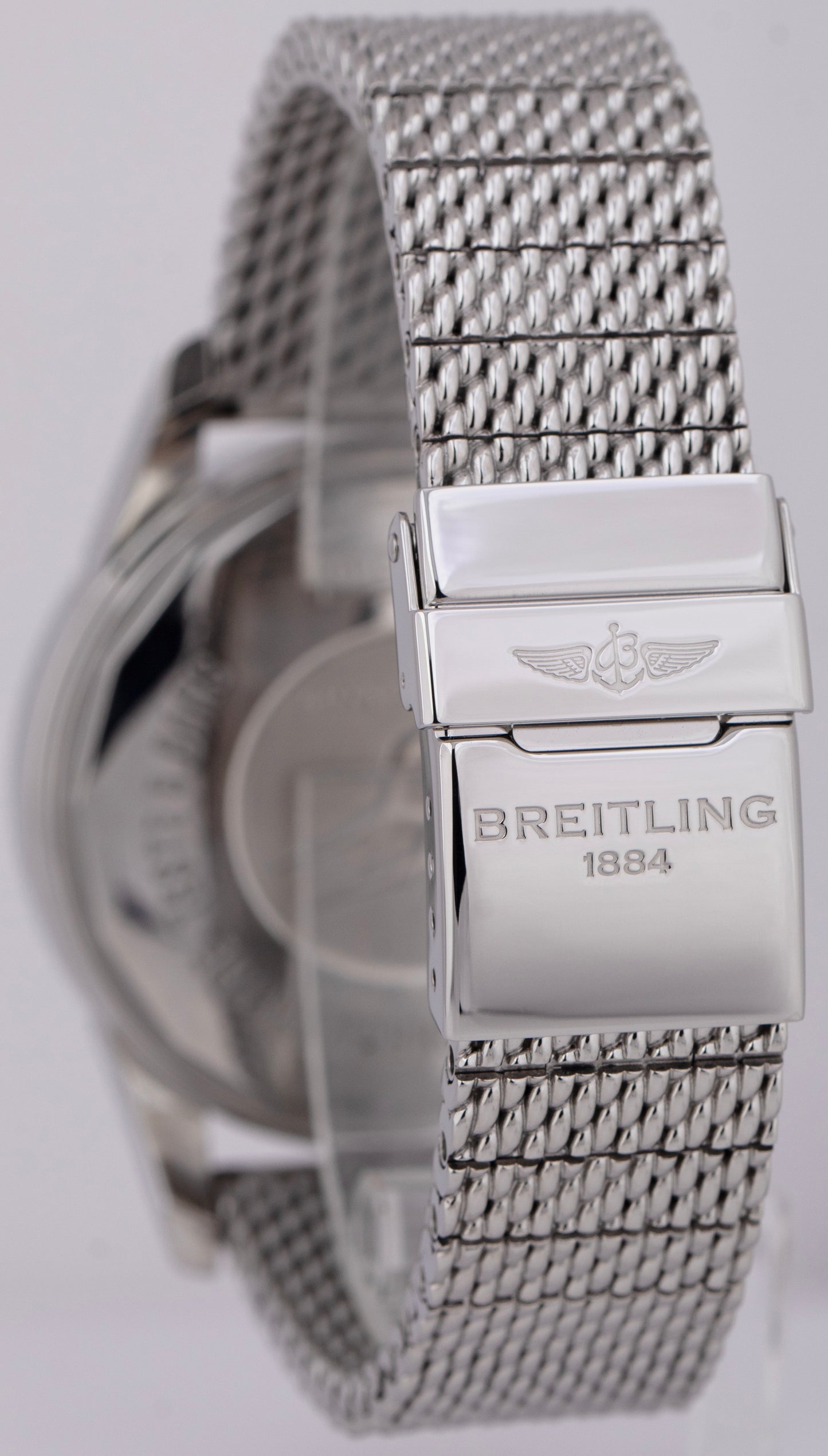 Breitling Transocean Chronograph 1461 Moonphase Steel 43mm Black Watch A19310