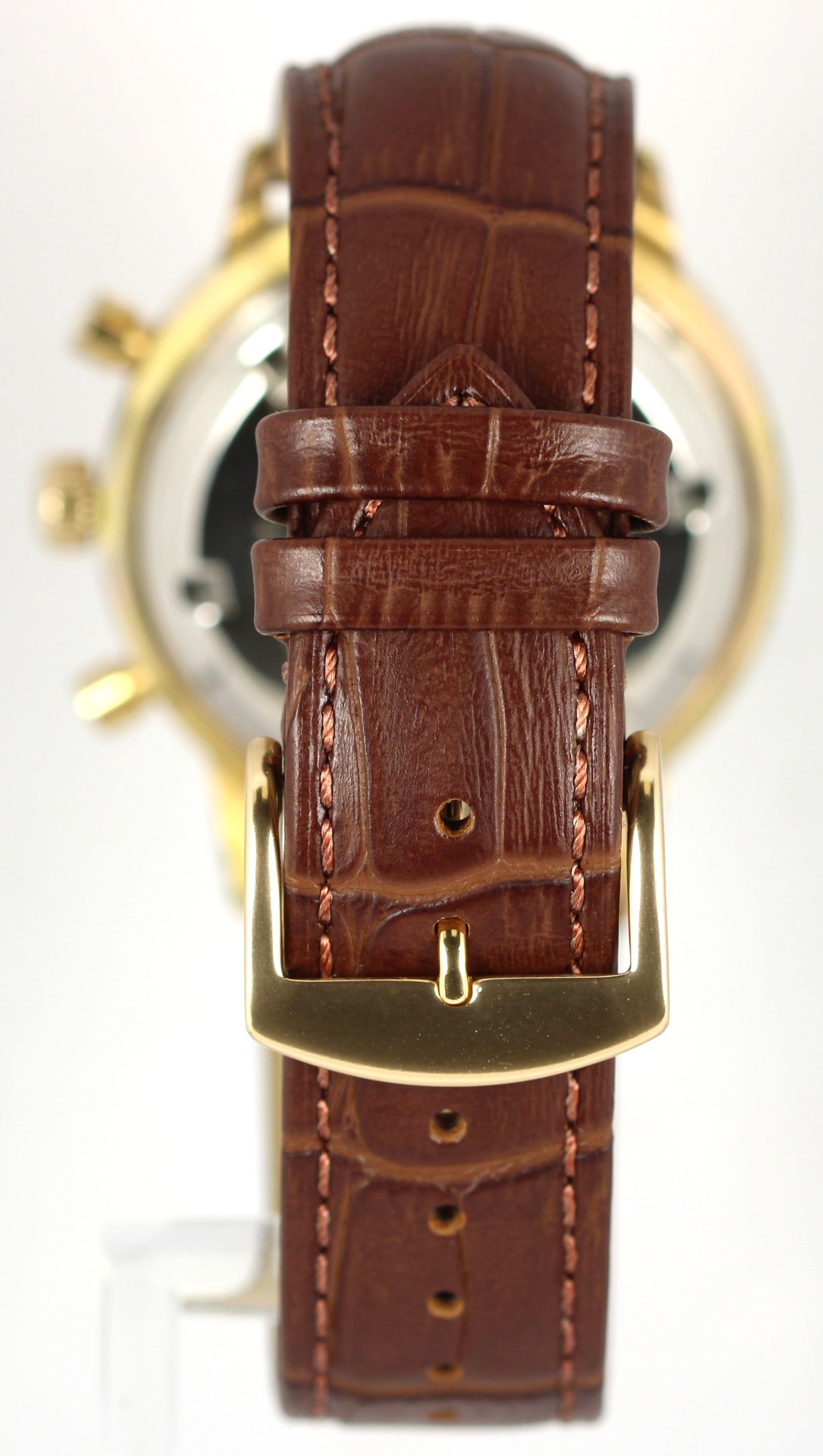 Rare Vintage WAKMANN BREITLING Signed Chronograph Incabloc Champagne 38mm Watch