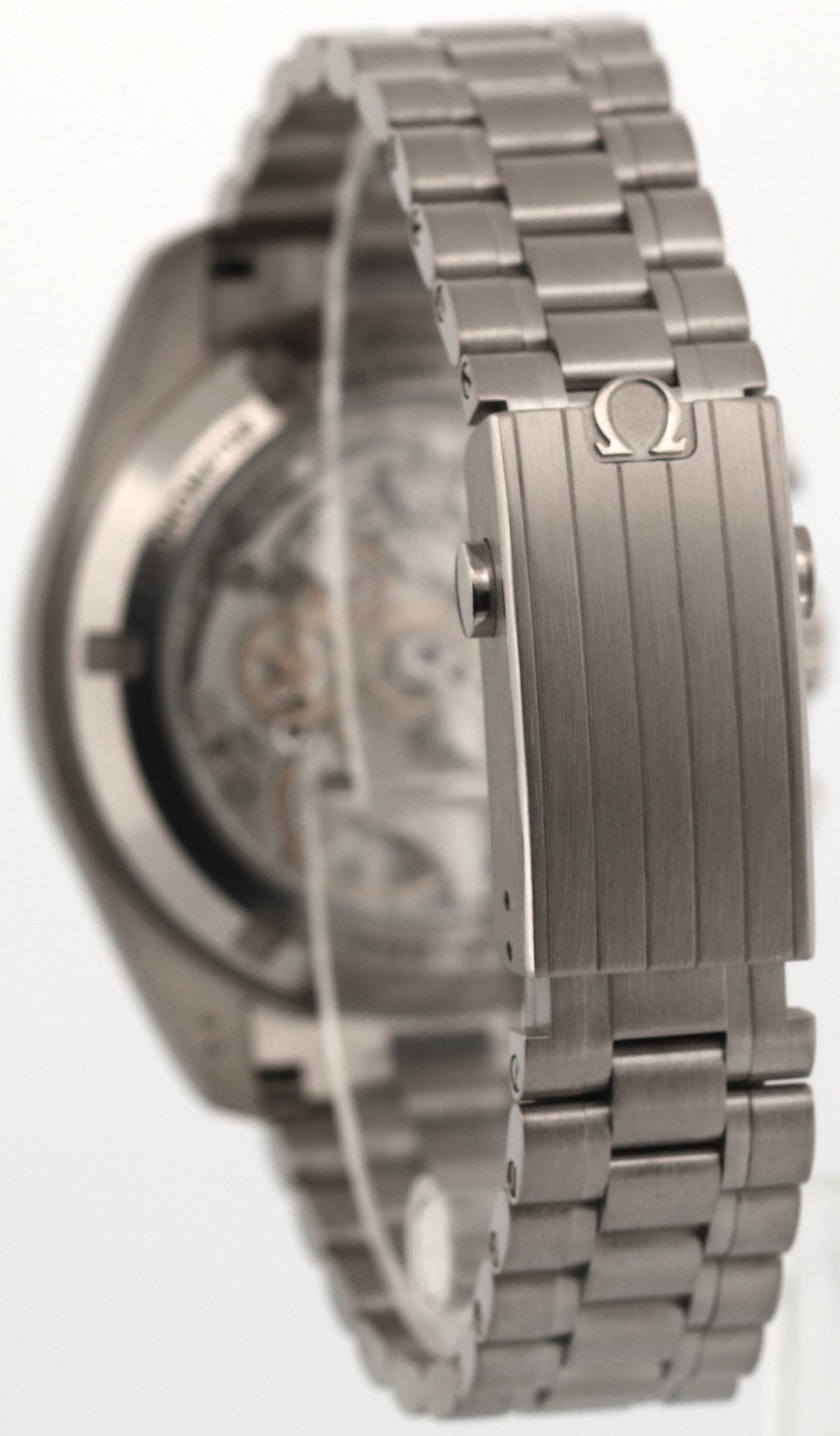 2022 PAPERS Omega Speedmaster Moonwatch 18k SILVER 42mm 310.60.42.50.02.001 BOX