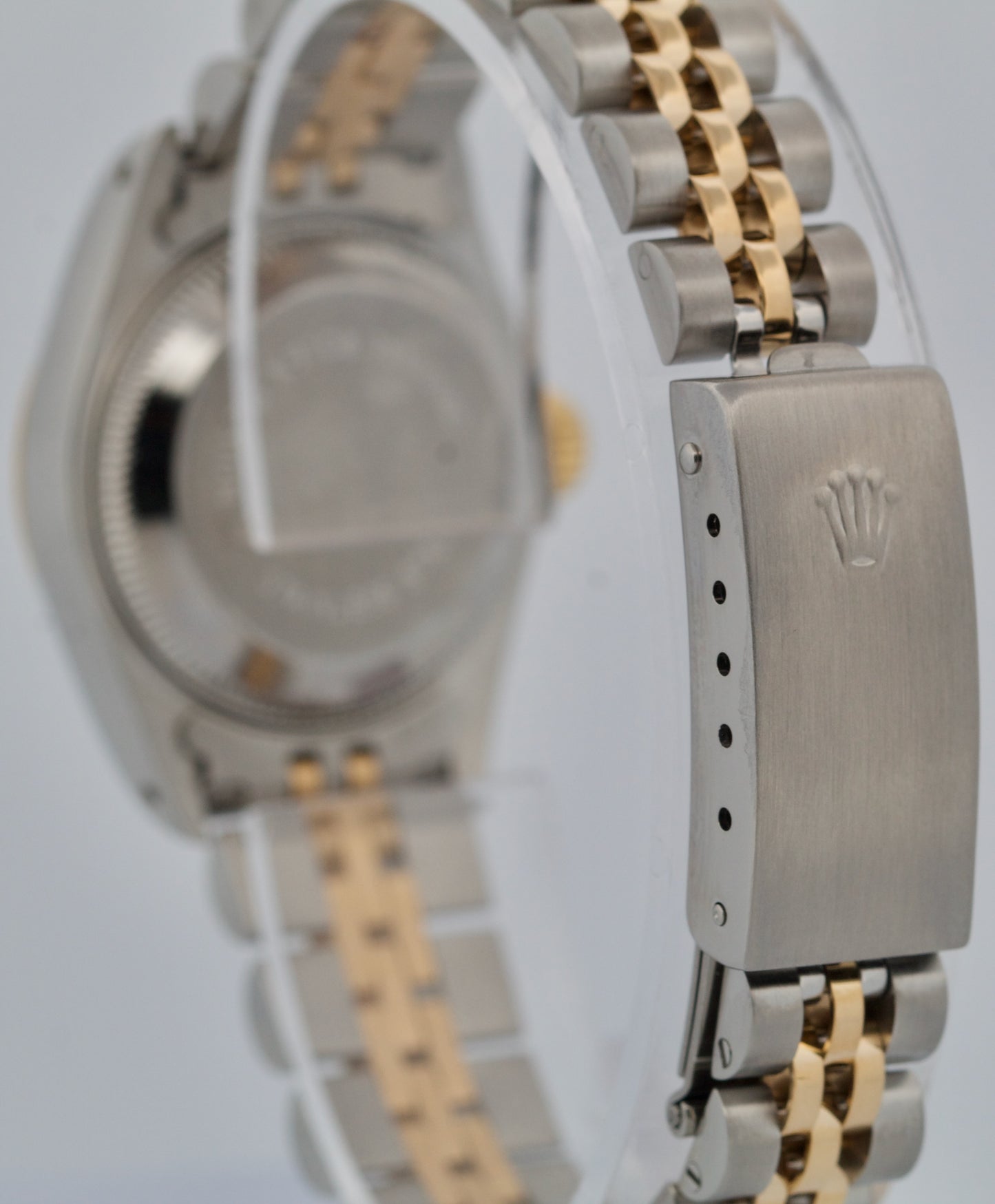 Ladies Rolex DateJust 26mm FLAT CHAMPAGNE ROMAN 18K Gold Stainless JUBILEE 69173