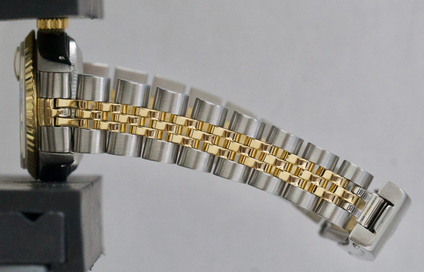 Ladies Rolex DateJust 26mm FLAT CHAMPAGNE ROMAN 18K Gold Stainless JUBILEE 69173