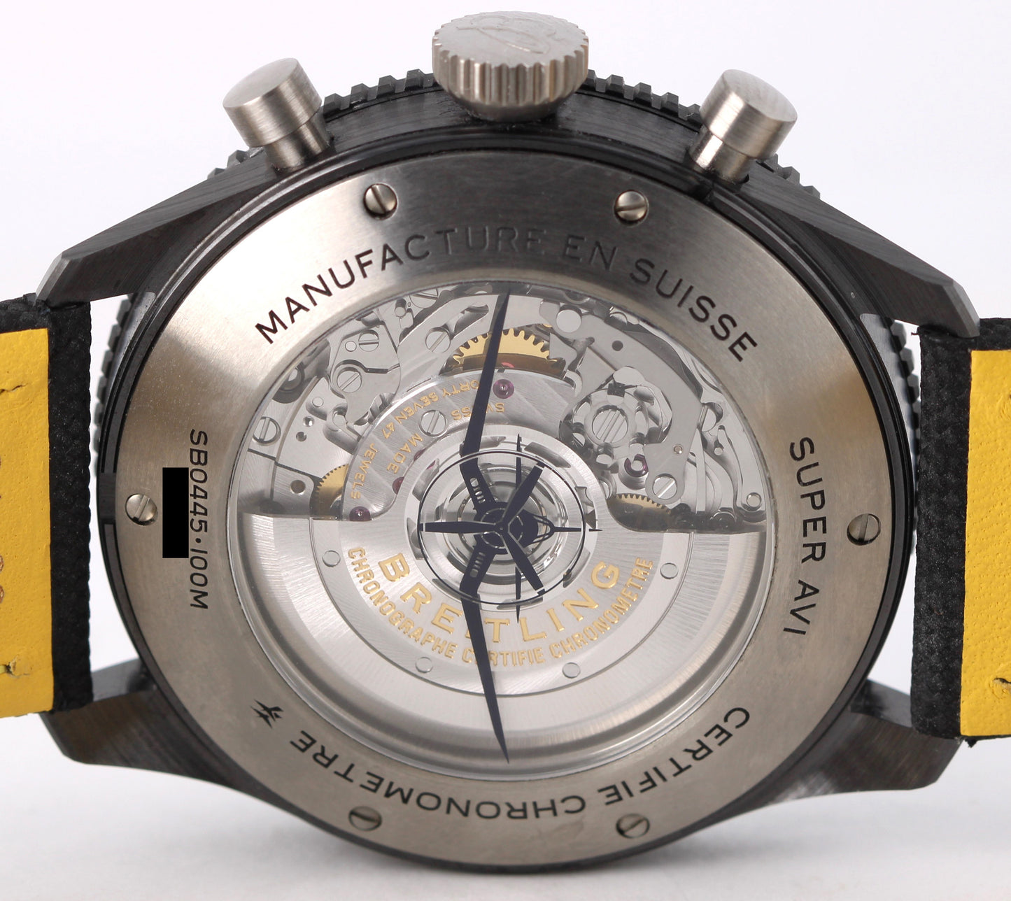 BRAND NEW Breitling Super AVI B04 Chronograph PAPER Ceramic Blue 46mm SB0445 BOX