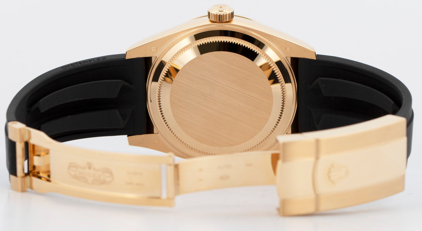 NEW 2026 PAPERS Rolex Sky-Dweller GREEN 18K Yellow Gold OYSTERFLEX 42mm 336238