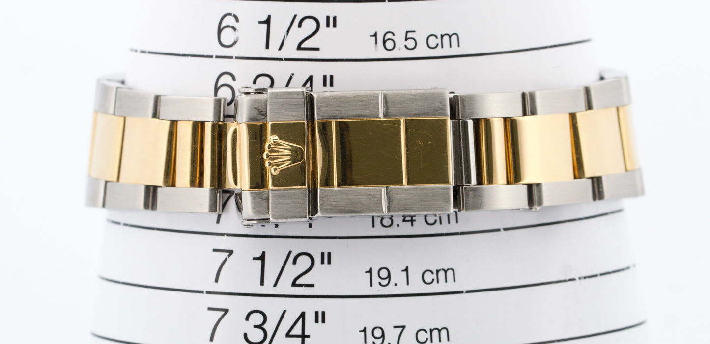 Rolex Daytona Cosmograph BLACK DIAMOND Two-Tone 18K Gold RAINBOW Steel 16523
