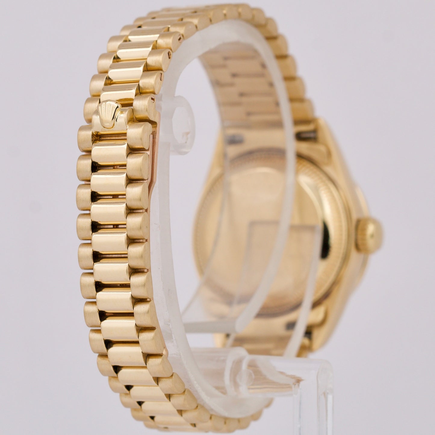 Ladies Rolex DateJust President 26mm MOTHER OF PEARL DIAMOND Yellow Gold 69178