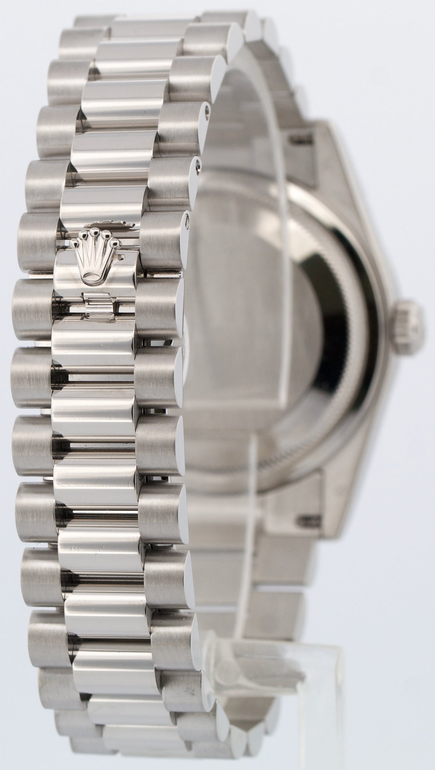 Rolex Day-Date Presidential 36mm GLACIER BLUE WAVE 950 Platinum Watch 118206 BOX