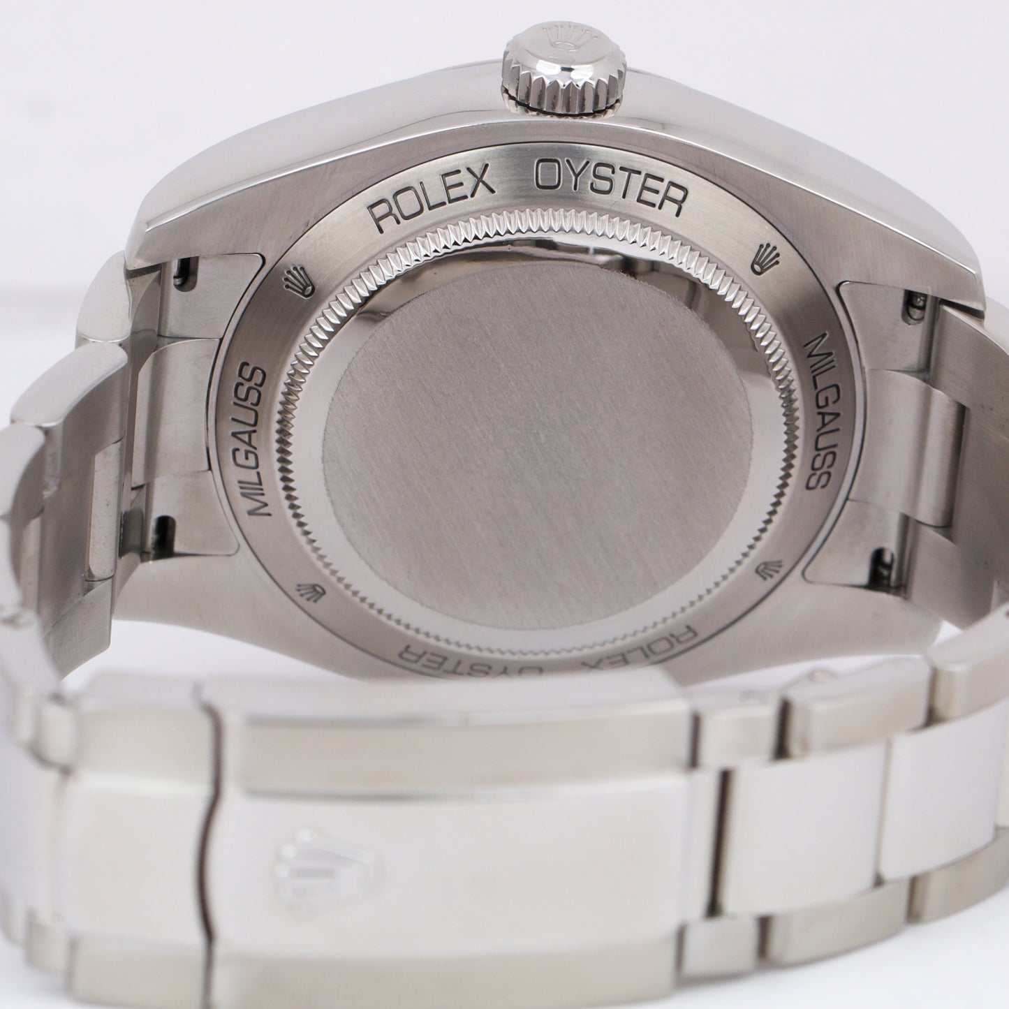 Rolex Milgauss Green Anniversary BLACK Stainless Steel Oyster 40mm 116400GV