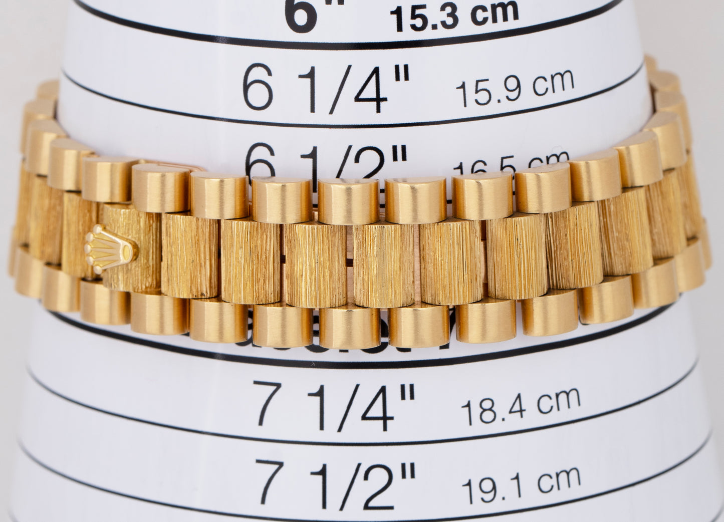Rolex Day-Date 36mm President Champagne Dial 18K Yellow Gold Bark Watch 18248
