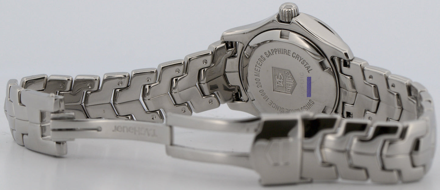 Ladies Tag Heuer Link BLUE MOP DIAMOND 27mm WJF131C.BA0572 Quartz Watch BOX