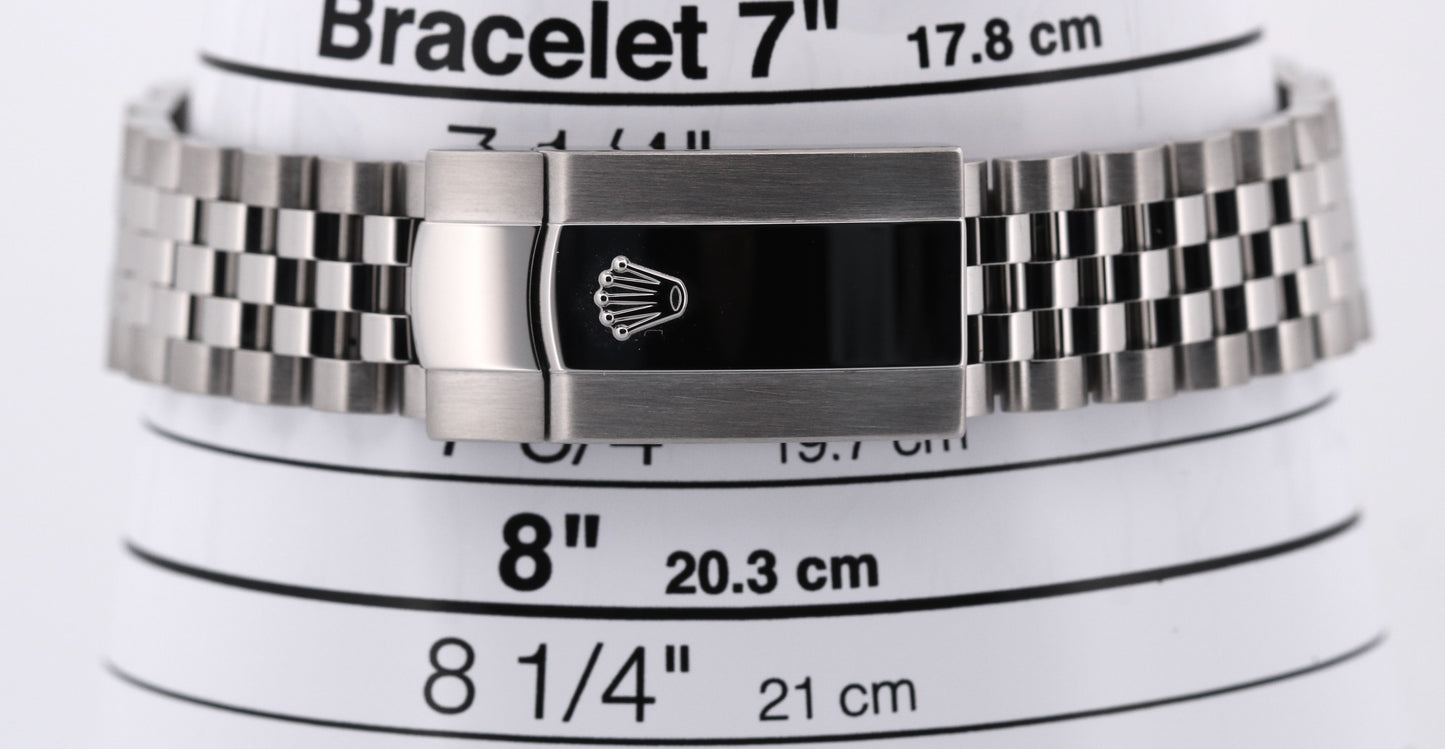 2019 PAPERS Rolex DateJust 41 BLUE 18K Steel JUBILEE Fluted 41mm 126334 BOX