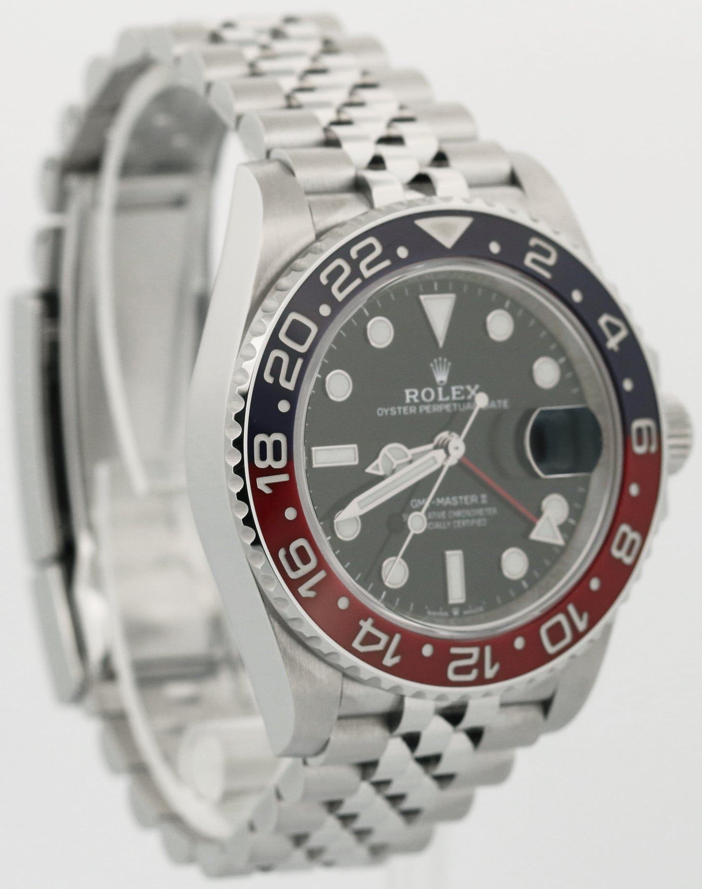 2020 PAPERS Rolex GMT-Master II PEPSI Blue Red 40mm JUBILEE 126710 BLRO BOX