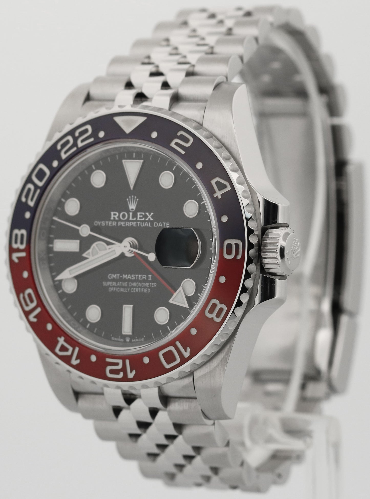 2020 PAPERS Rolex GMT-Master II PEPSI Blue Red 40mm JUBILEE 126710 BLRO BOX
