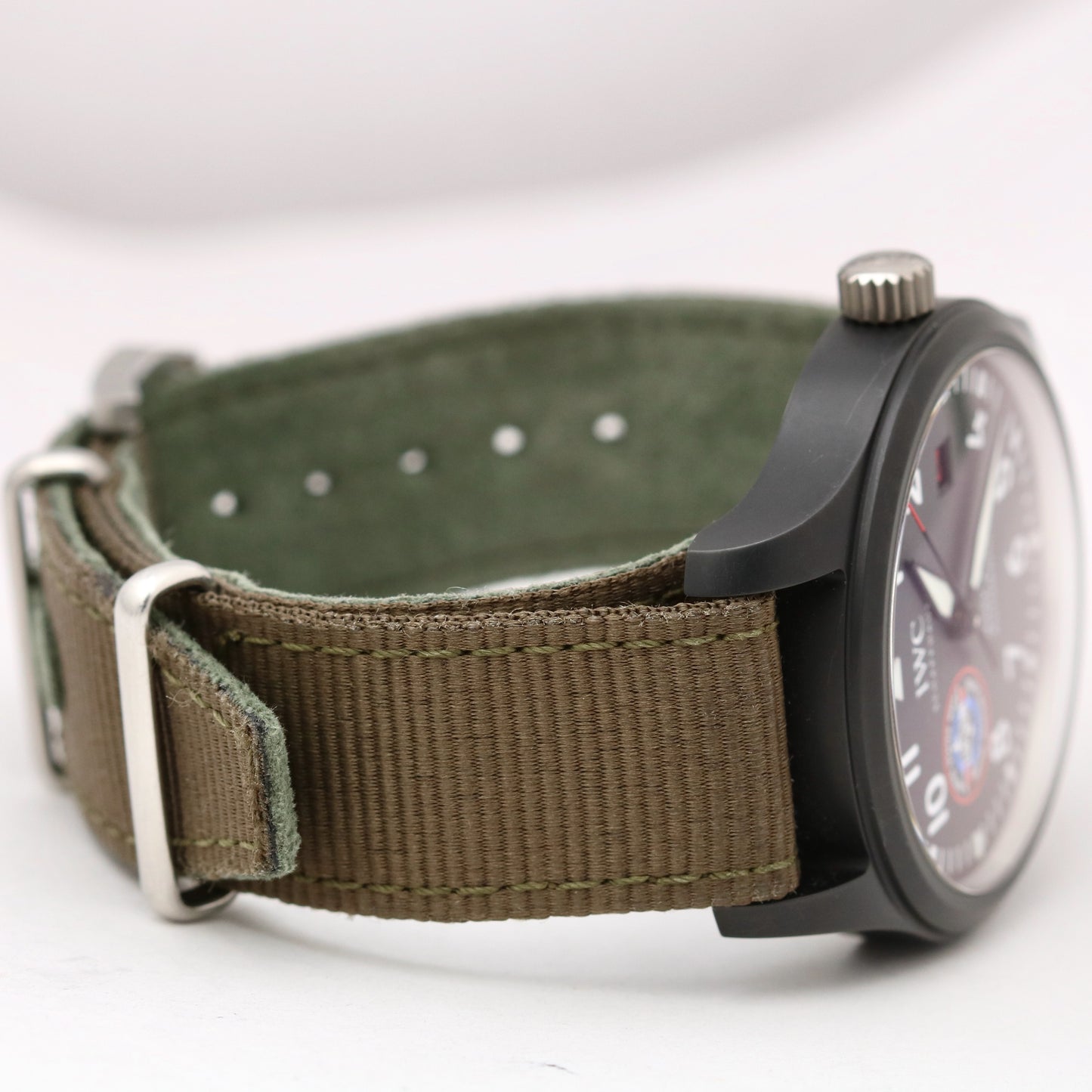 2022 IWC Pilot Mark XVIII TOP GUN SFTI Black Ceramic PAPERS 41mm IW324712 B+P