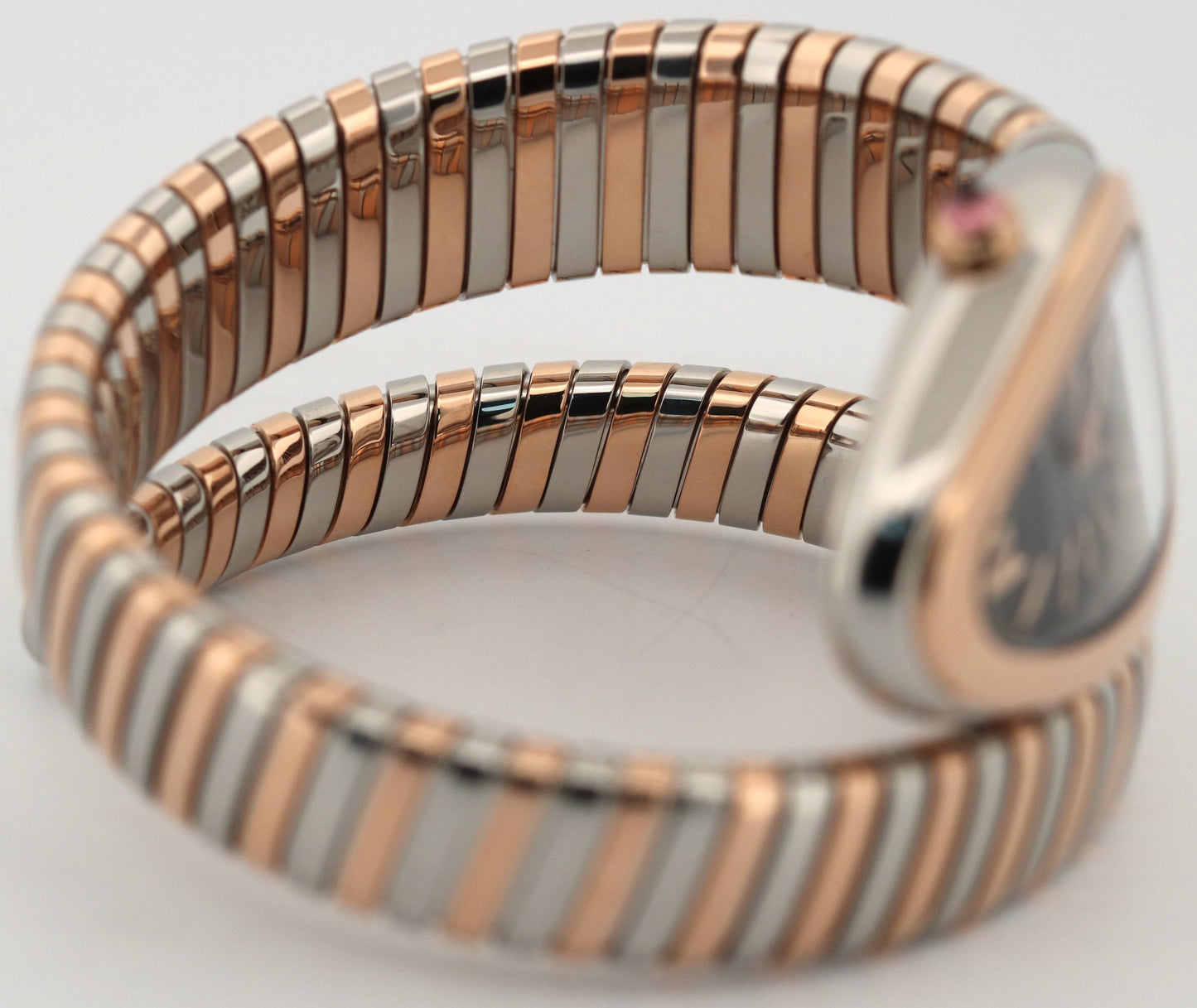 2024 PAPERS BVLGARI Bulgari Serpenti Tubogas 35mm 18K Rose Gold Steel 102123 BOX