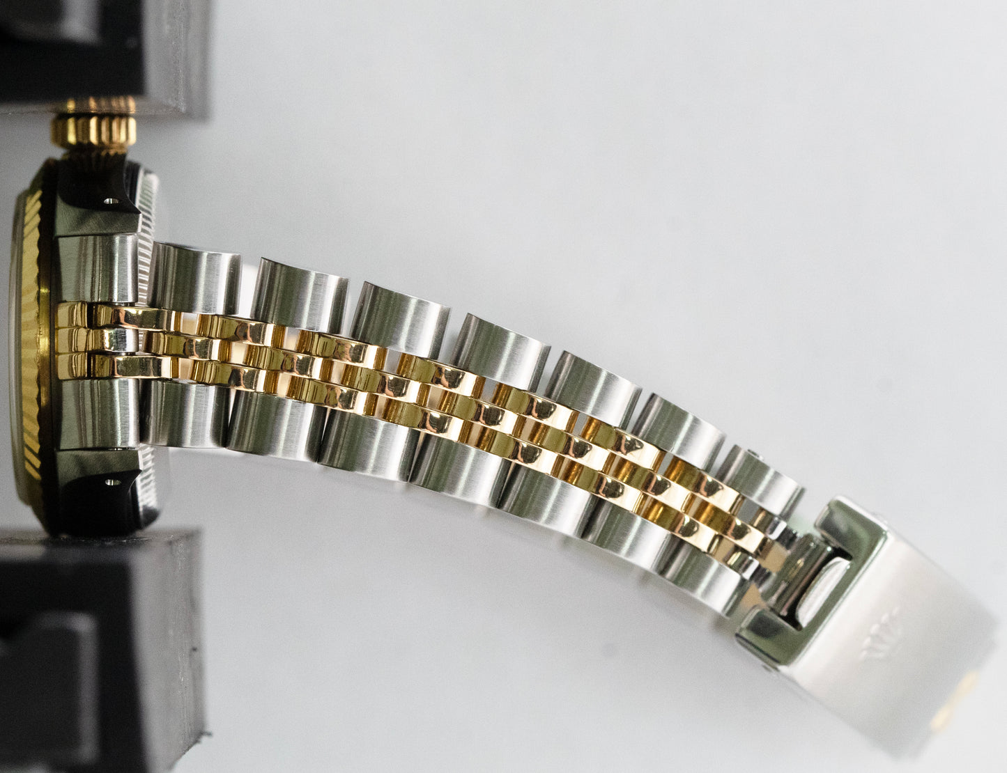 Rolex Oyster Perpetual 24mm Two-Tone Yellow Gold CHAMPAGNE Jubilee Watch 67193