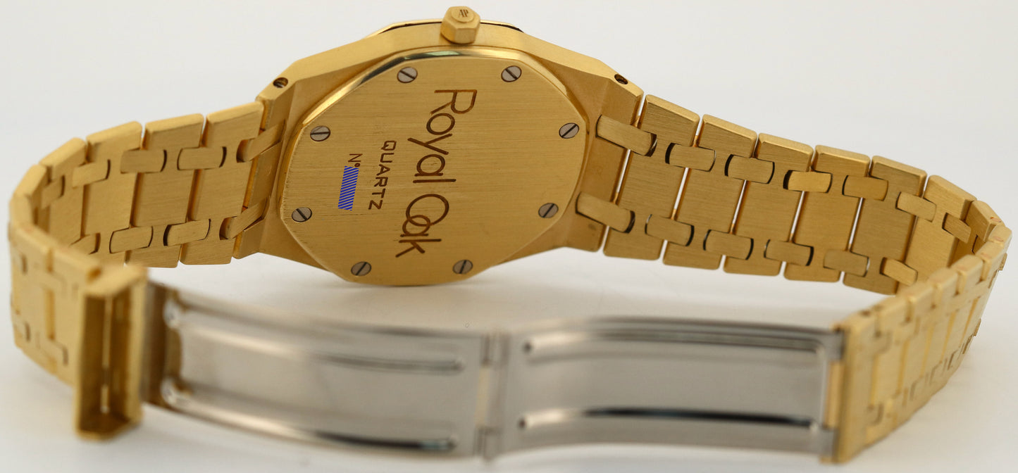 Audemars Piguet Royal Oak FACTORY CHAMPAGNE DIAMOND 18K Yellow Gold Quartz 35mm