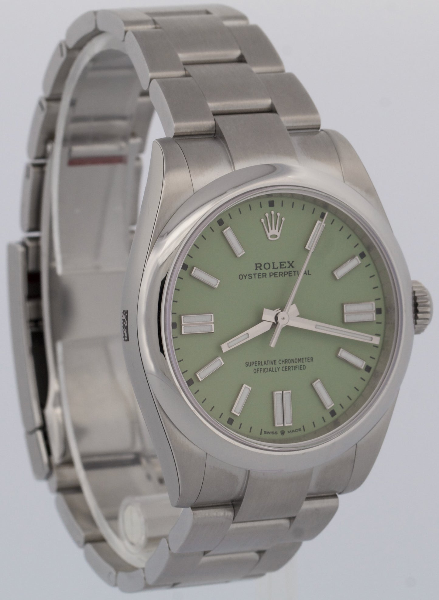 NEW STICKERED 2025 Rolex Oyster Perpetual 41 PISTACHIO GREEN 41mm 134300 BOX