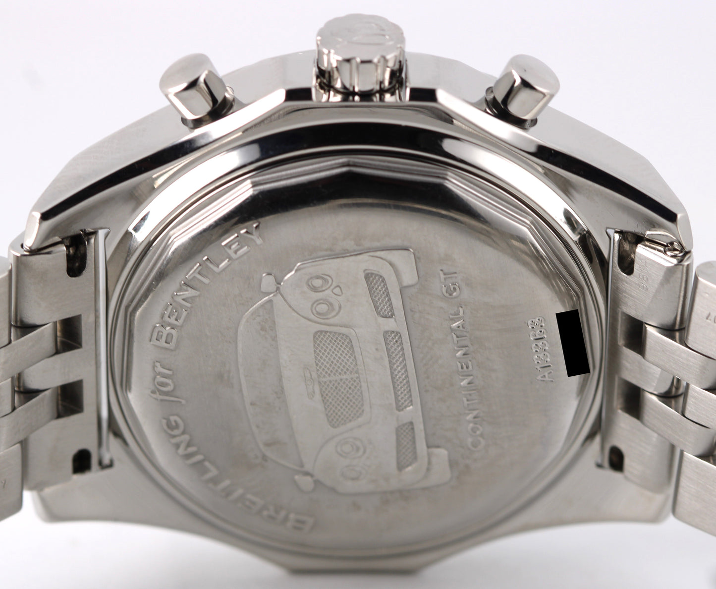 Breitling for Bentley Continental GT Day-Date Steel Black 44mm A13363 Watch