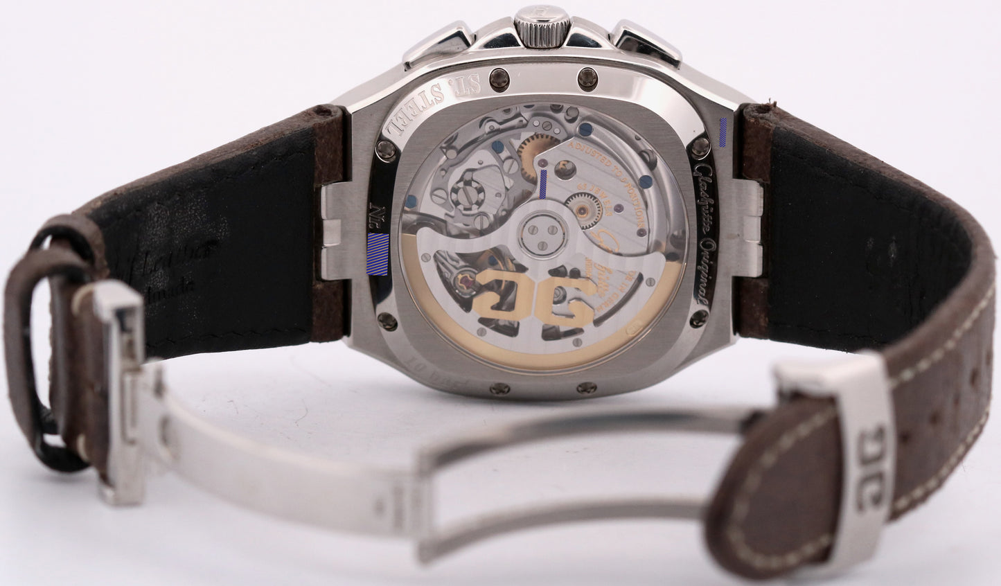 2023 PAPERS Glashutte Seventies Chrono Panorama SILVER 40mm 1-37-02-02-02-30 BOX