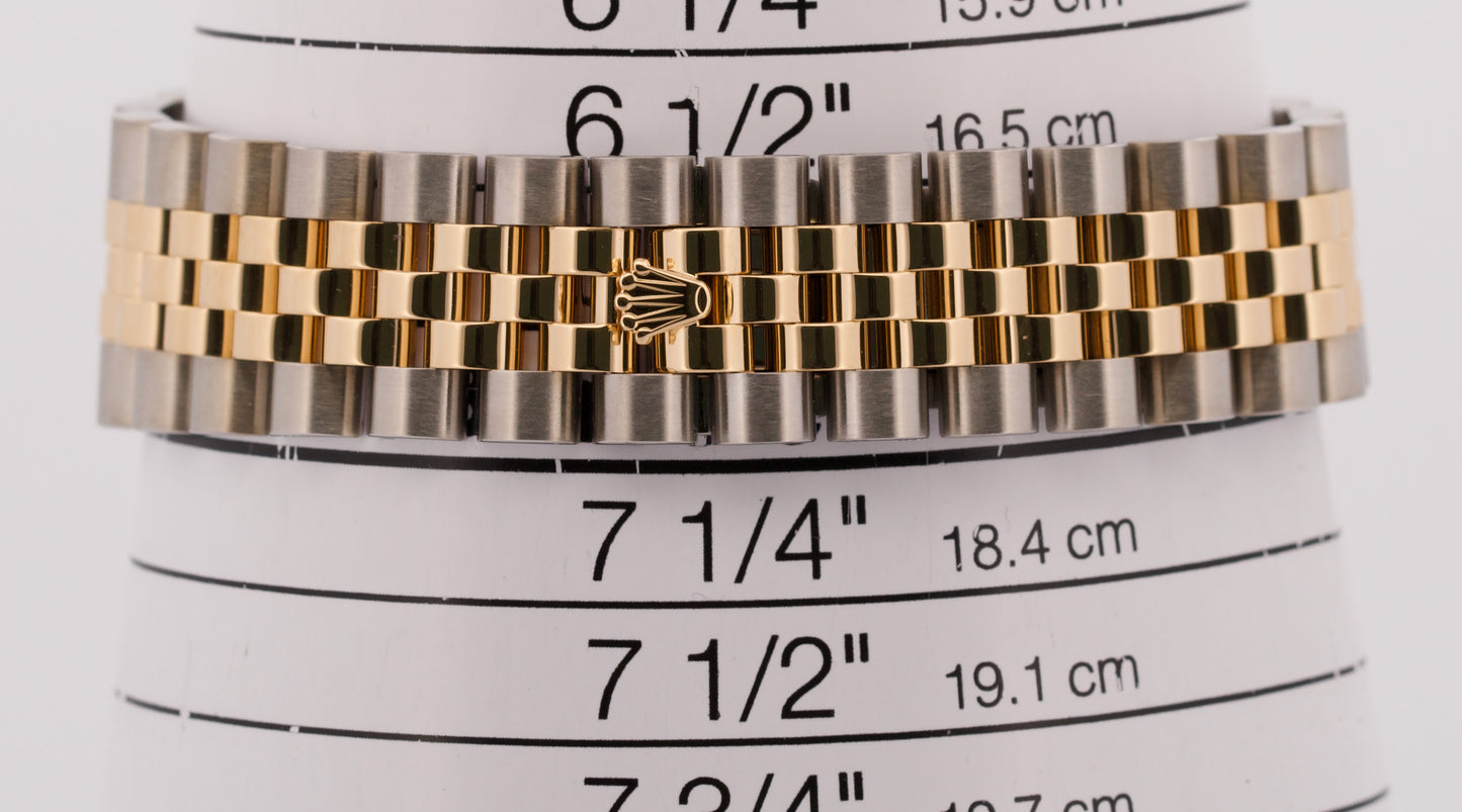 Rolex DateJust 36mm CHAMPAGNE DIAMOND 18K Gold Steel JUBILEE 116203 BOX
