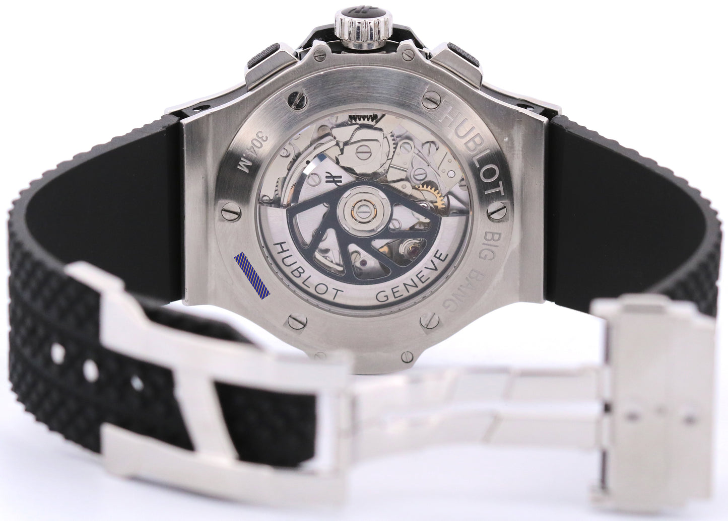 Hublot Big Bang BLACK DIAMOND Stainless Steel 44mm Rubber 301.SX.130.RX.114