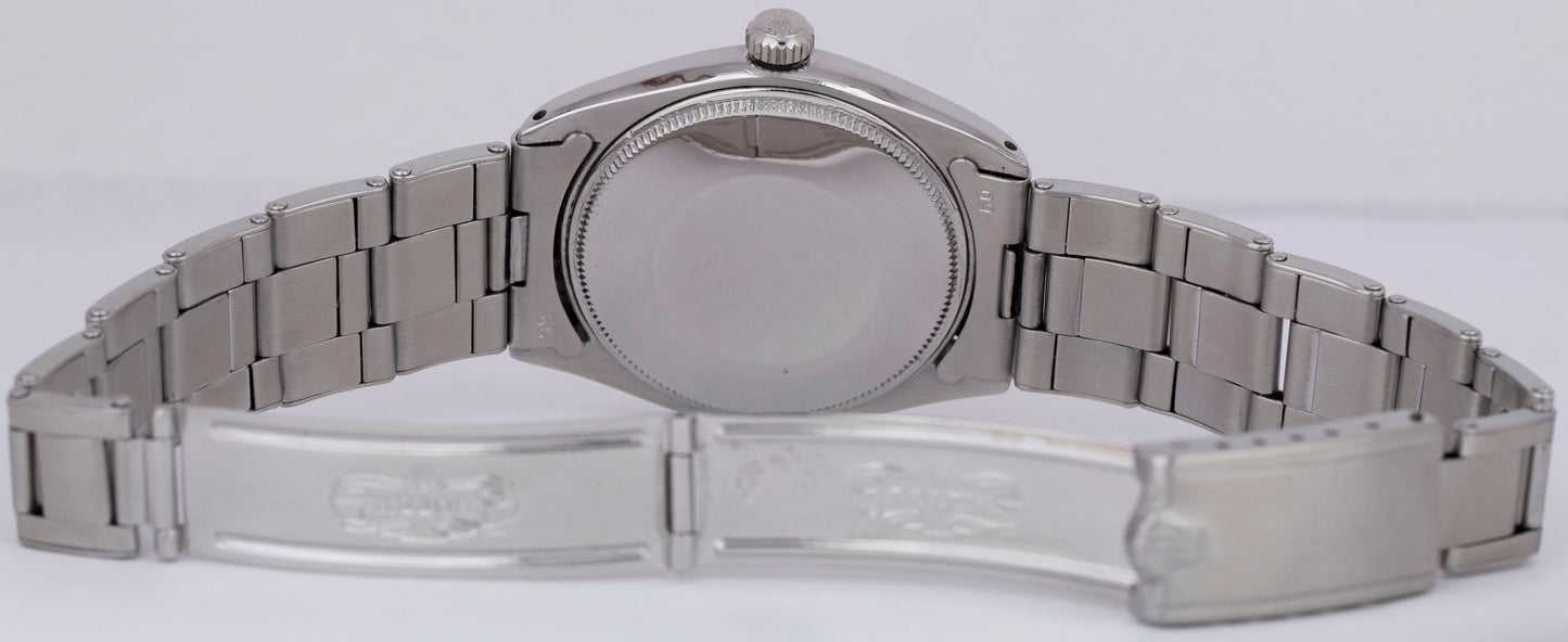 1962 Rolex Oyster Perpetual Air-King Super Precision Silver 34mm Stainless 5500