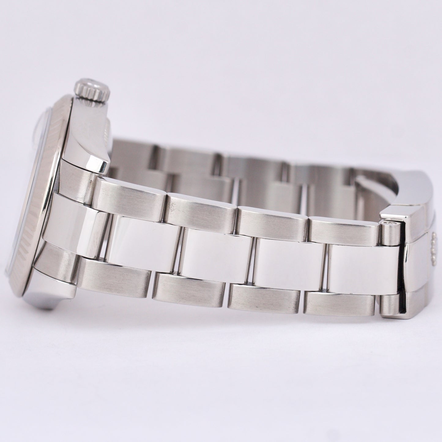 Ladies Rolex DateJust 31mm FACTORY MOP DIAMOND White Gold Stainless Watch 178274