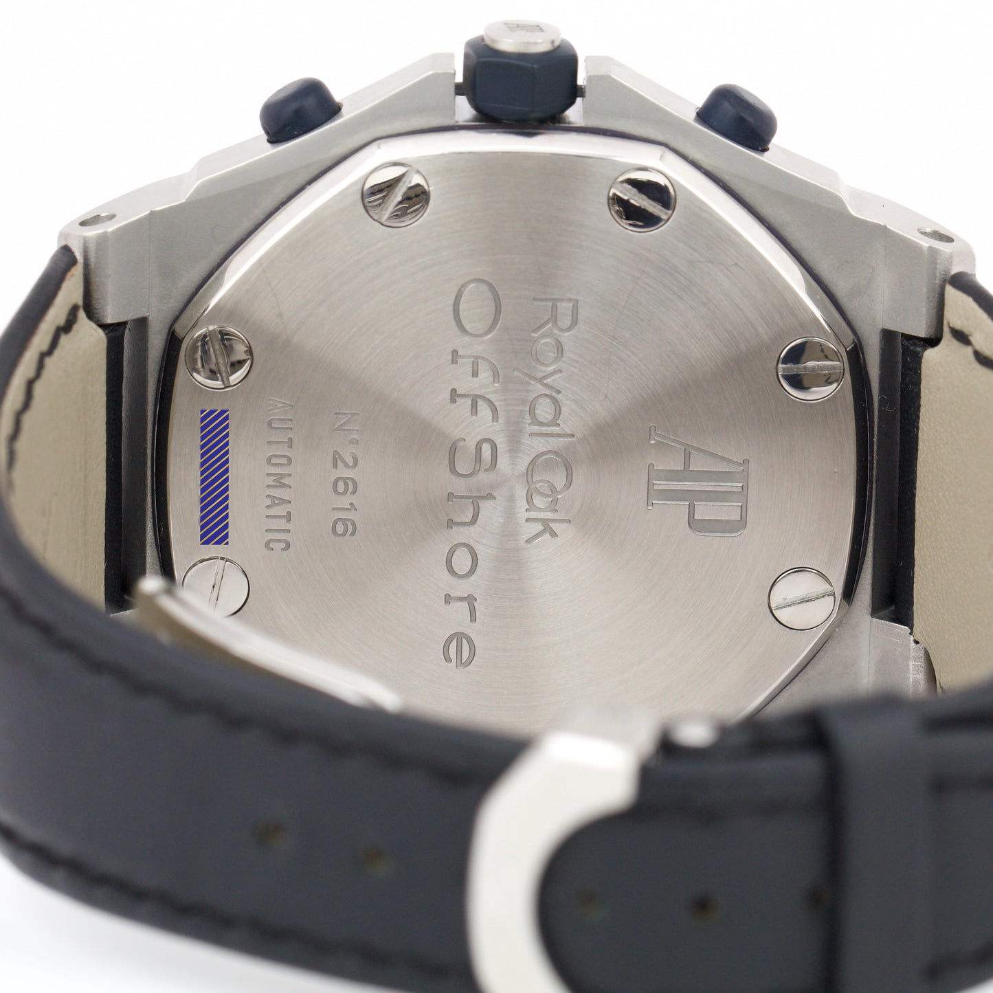 PAPERS Audemars Piguet Royal Oak Offshore BLUE BEAST 42mm Leather 25770ST B+P