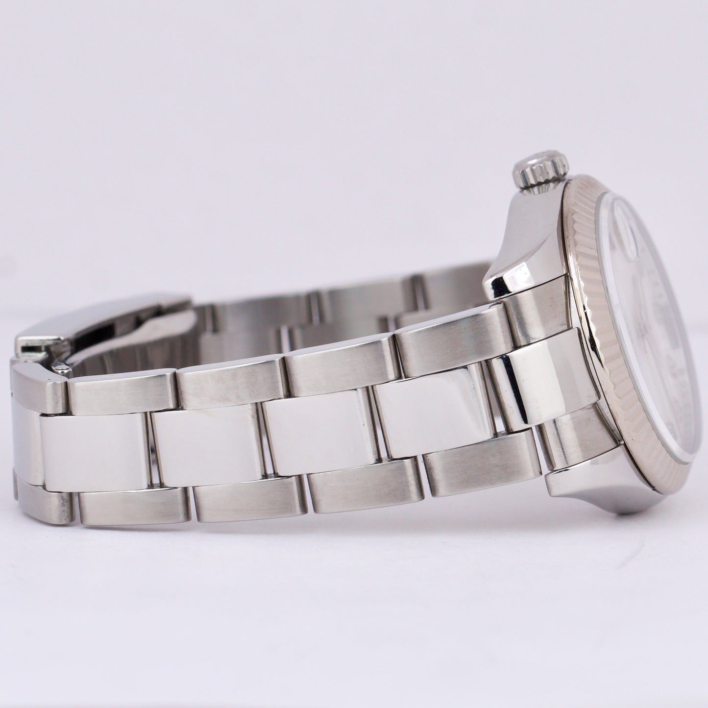 Ladies Rolex DateJust 31mm FACTORY MOP DIAMOND White Gold Stainless Watch 178274