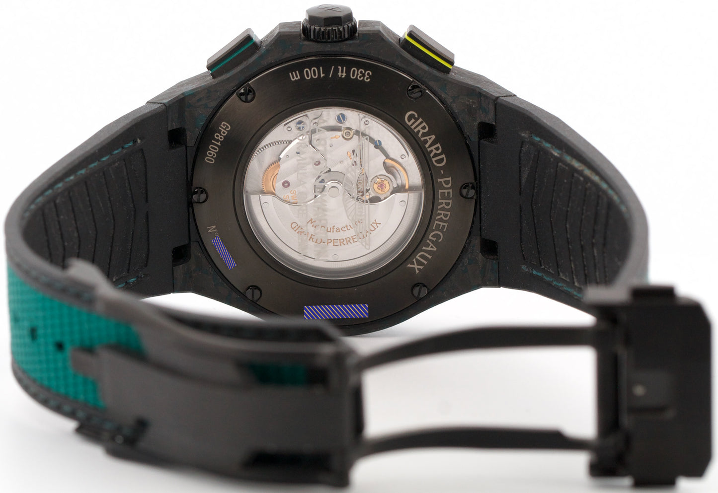 PAPERS Girard Perregaux Laureato Absolute ASTON MARTIN F1 81060-41-3071-1CX BOX