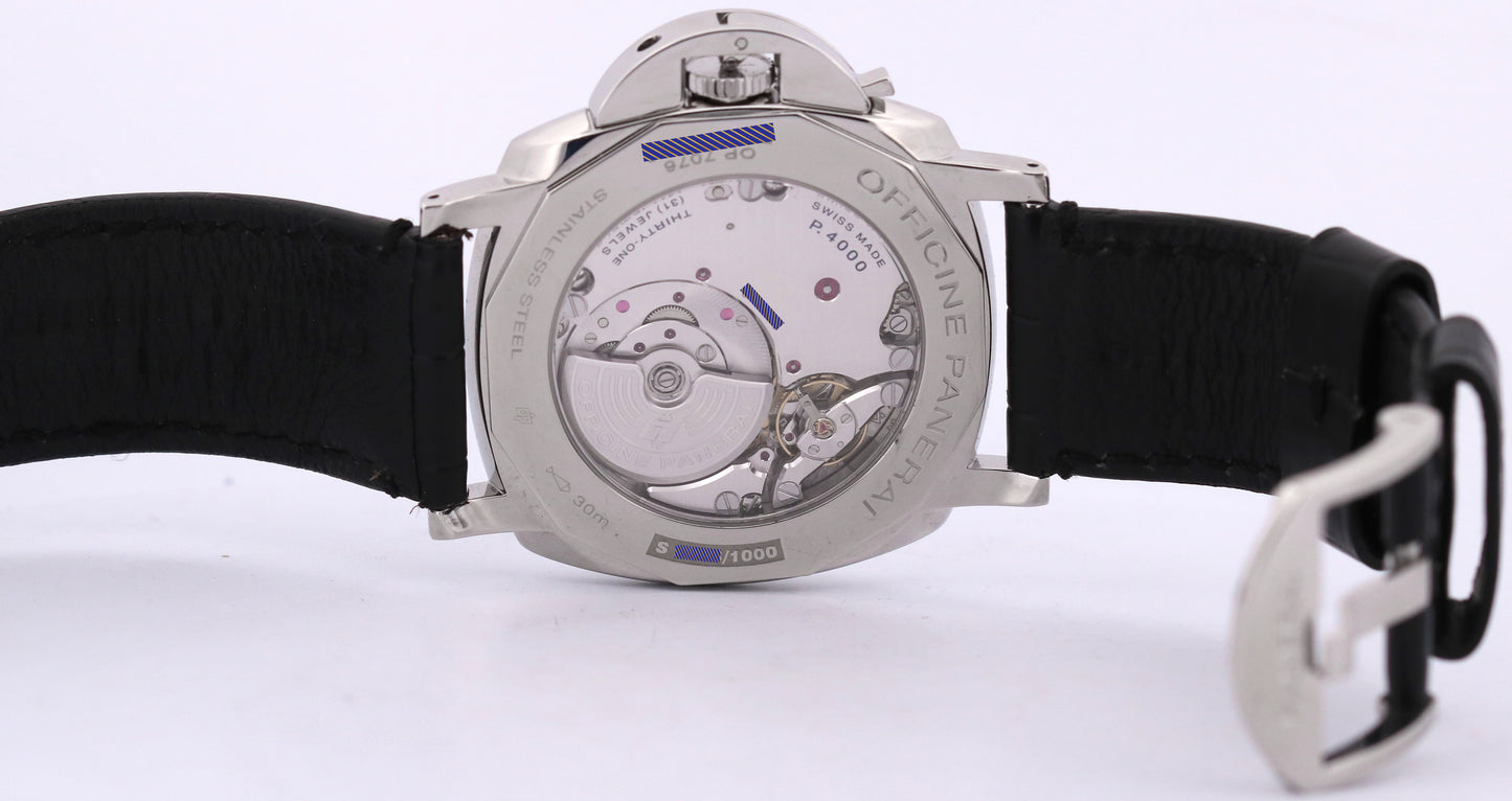 Panerai Luminor Due PAM00674 Black Stainless Steel Leather 45mm PAM674 BOX