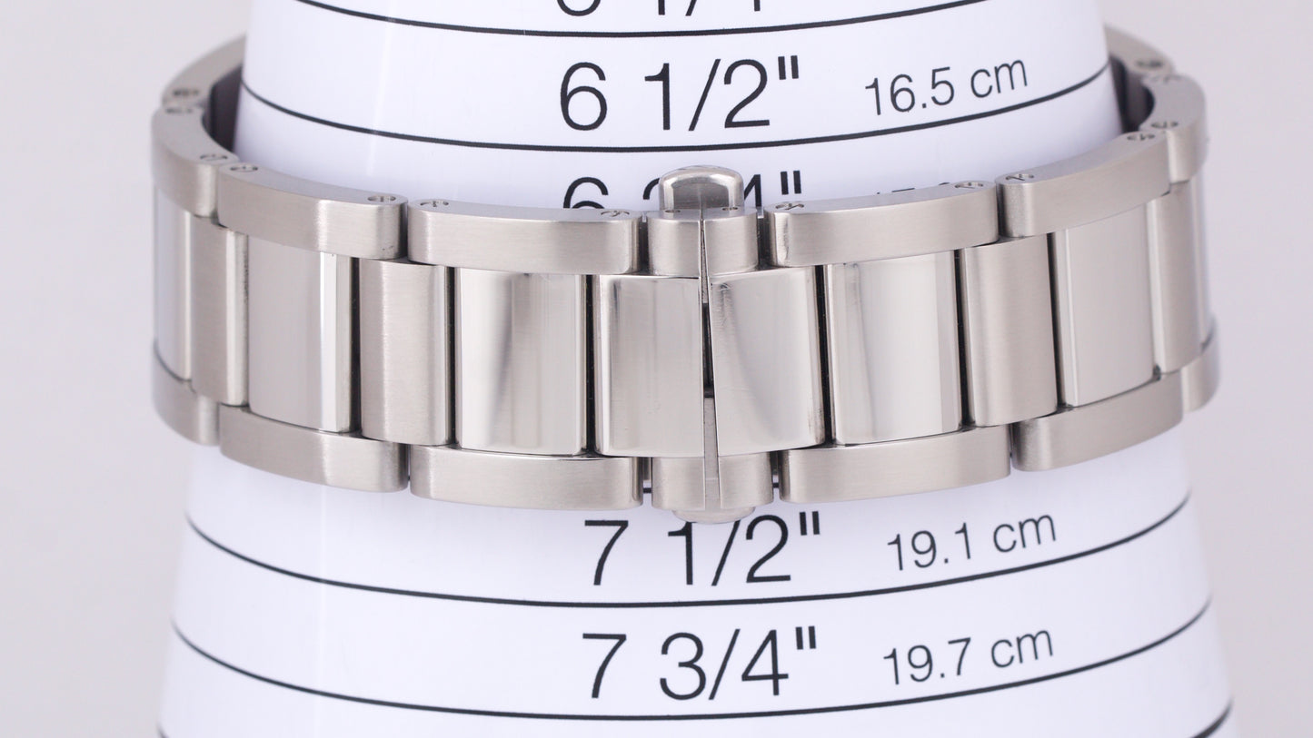 Men's Cartier Calibre Black Roman 42mm Stainless Date Watch 3389 / W7100016