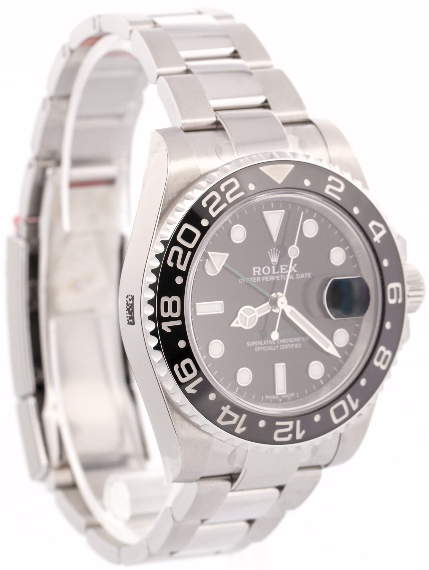 2017 NOS STICKERED PAPERS Rolex GMT-Master II BLACK Green 40mm 116710 LN BOX