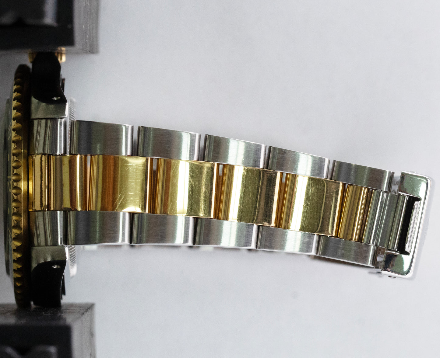Rolex GMT-Master II Black FROZEN Dial 40mm Two-Tone 18K Gold Oyster Watch 16713