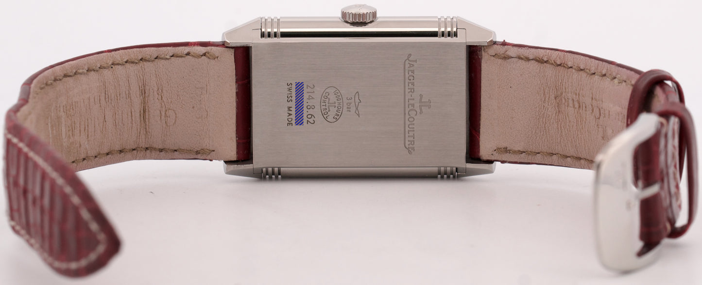 2019 PAPERS Jaeger LeCoultre Reverso Tribute SILVER 214.8.62 Steel Q3858520 BOX