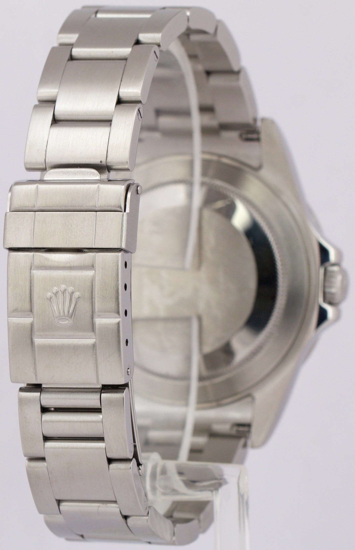 PAPERS Rolex Explorer II 40mm BLACK Stainless Steel NO-HOLES Watch 16570 BOX