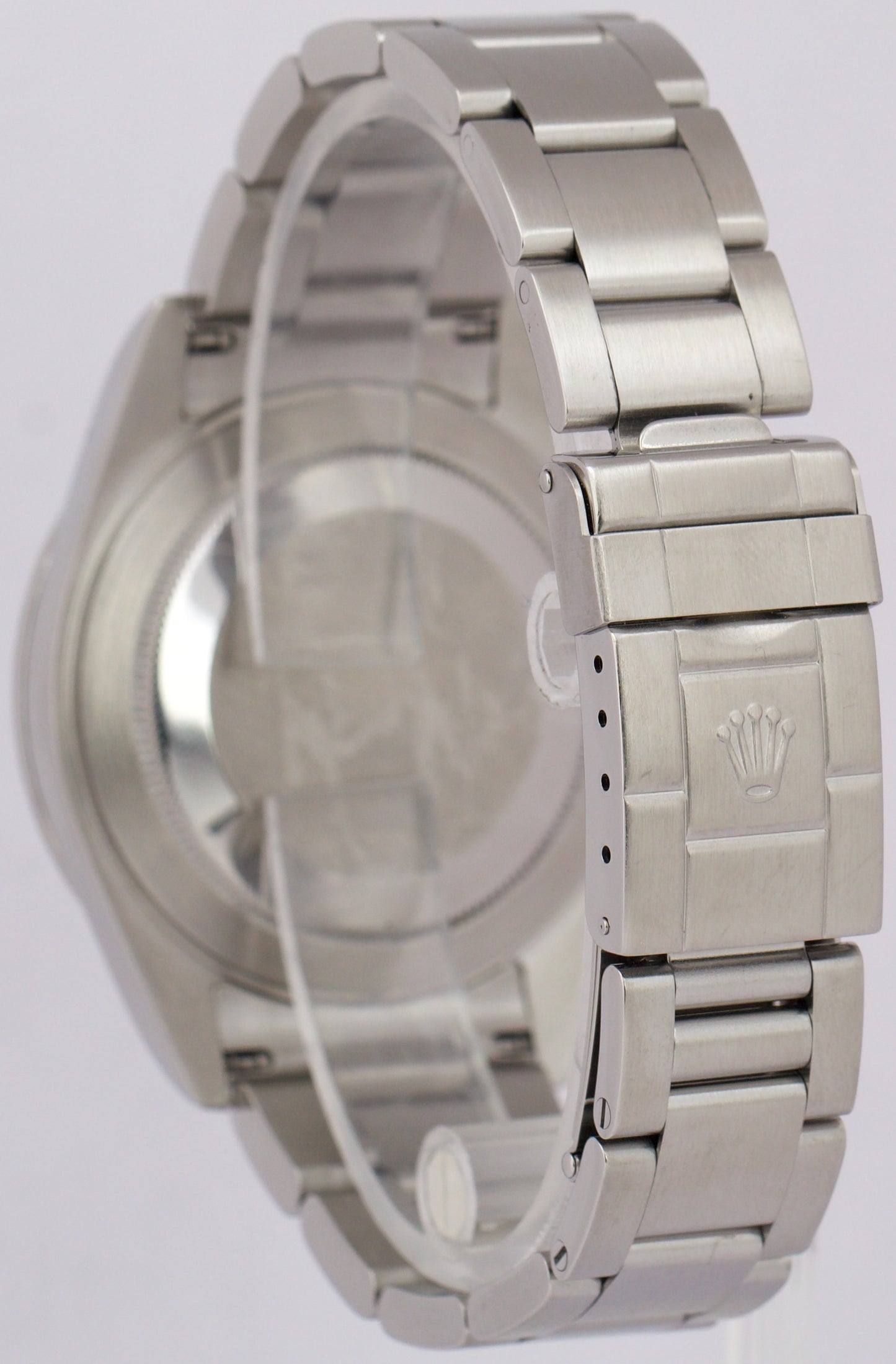 PAPERS Rolex Explorer II 40mm BLACK Stainless Steel NO-HOLES Watch 16570 BOX