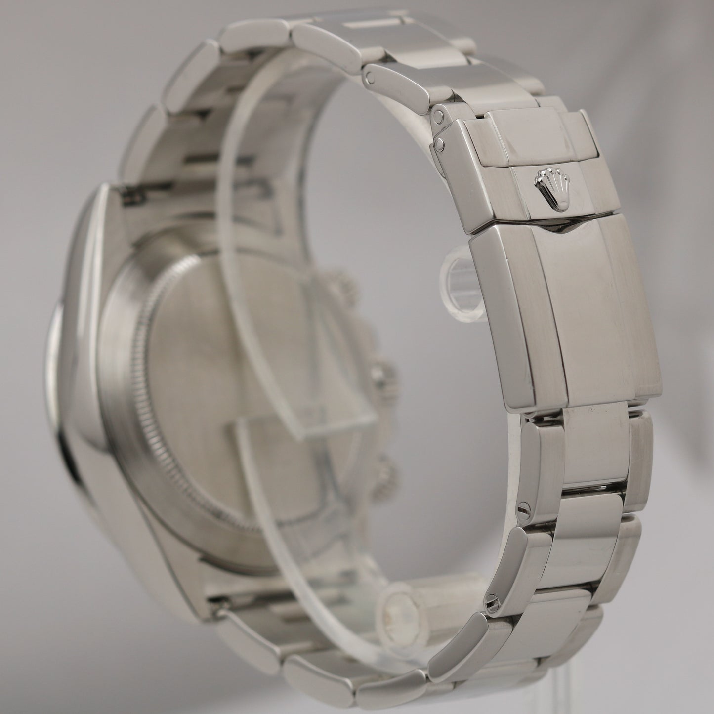 Rolex Daytona WHITE Cream PANNA Stainless F SERIAL THIN HANDS Watch 40mm 116520