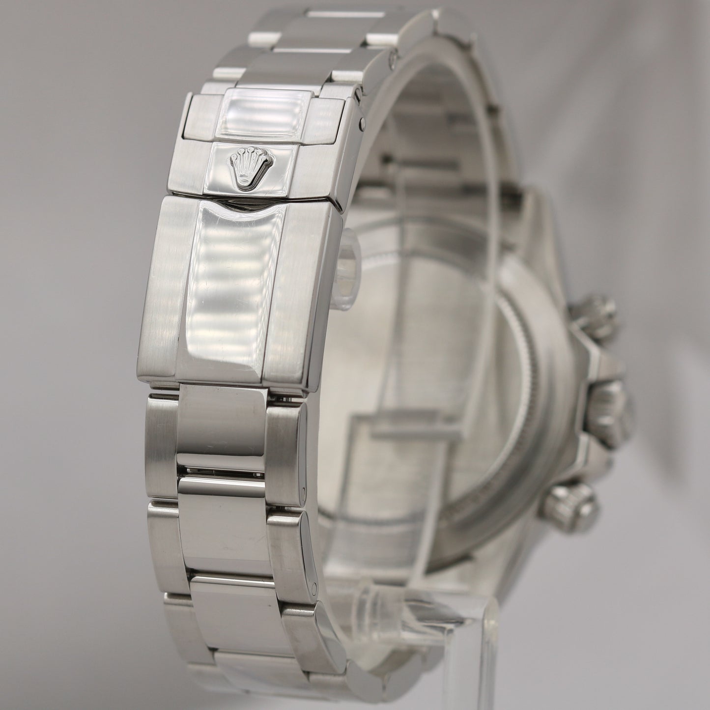 Rolex Daytona WHITE Cream PANNA Stainless F SERIAL THIN HANDS Watch 40mm 116520