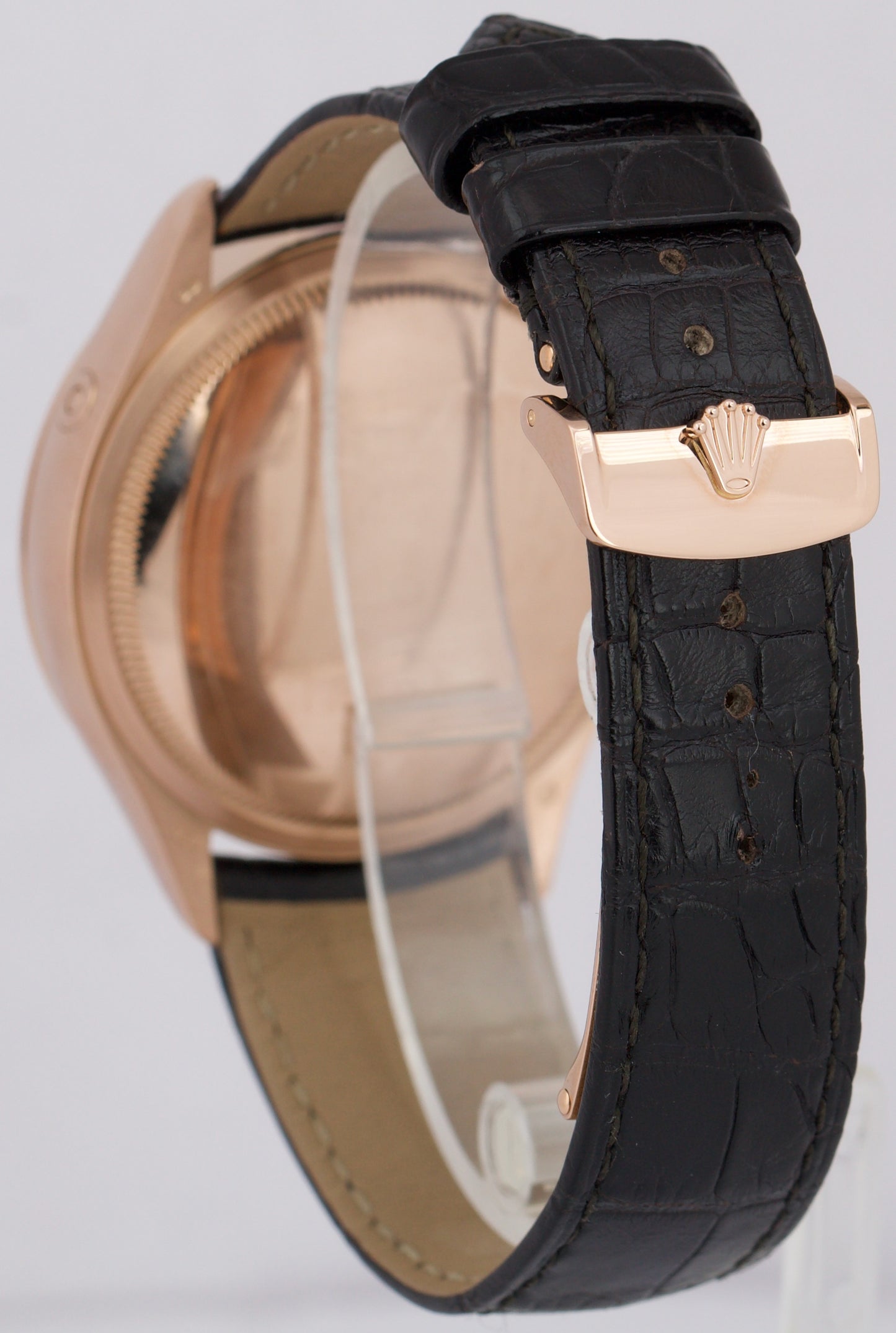 PAPERS Rolex Cellini Moonphase 18K Rose Gold Leather Everose 39mm 50535 BOX