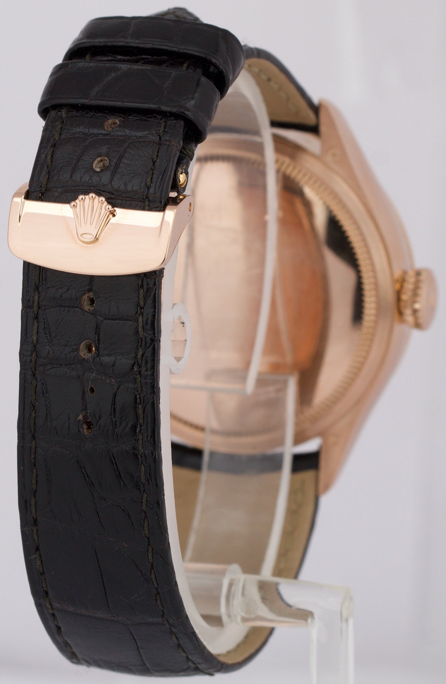 PAPERS Rolex Cellini Moonphase 18K Rose Gold Leather Everose 39mm 50535 BOX