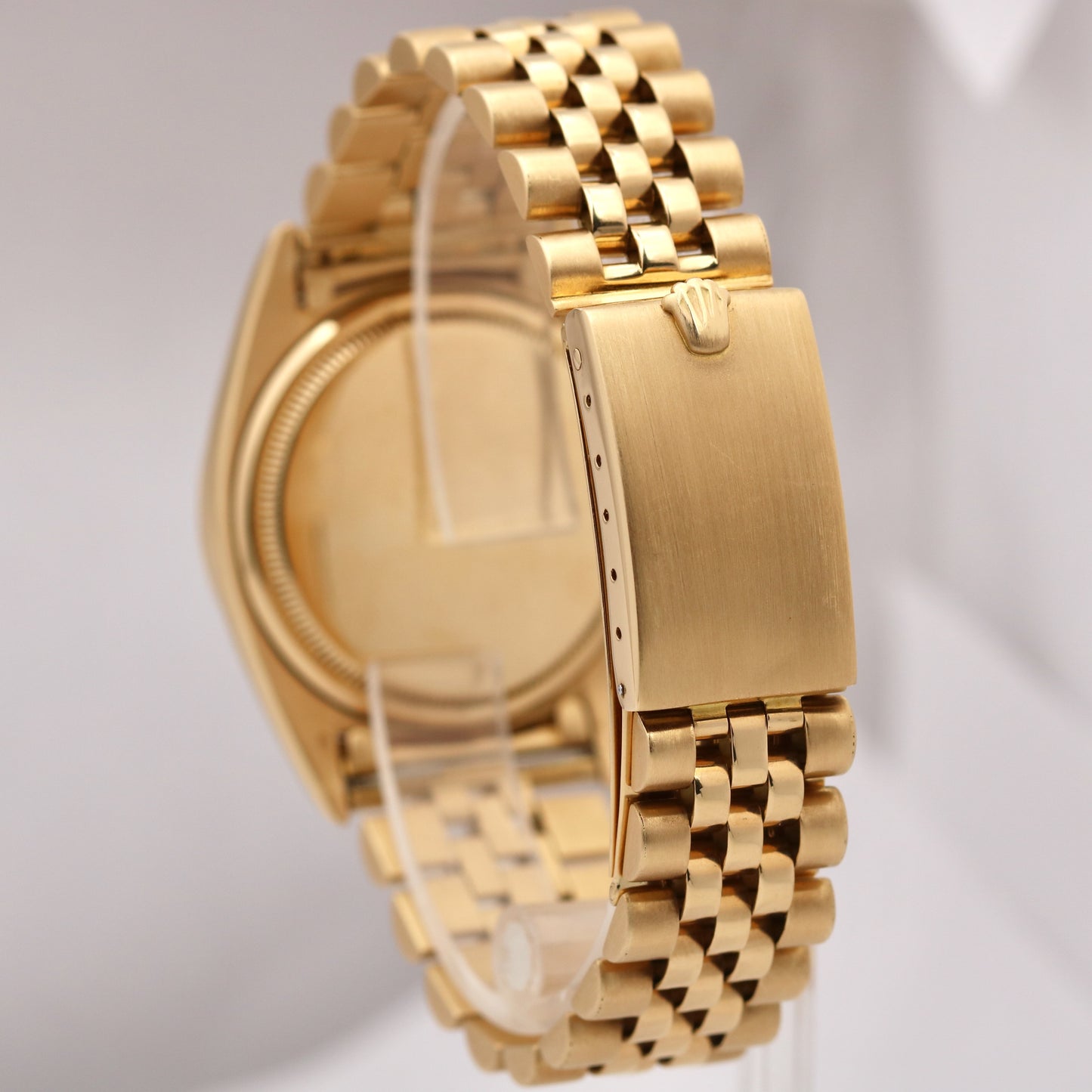 VINTAGE 1950's Rolex DateJust 36mm RED ROULETTE 18K Gold Champagne Jubilee 6605