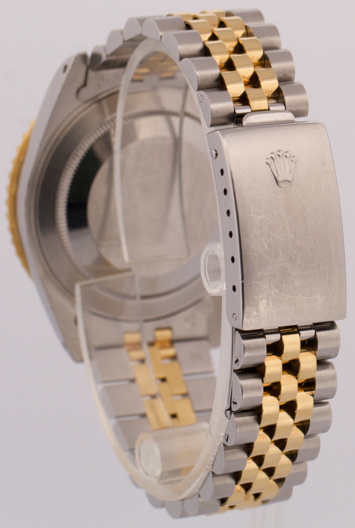 UNPOLISHED Rolex GMT-Master II BLACK 18K Gold Steel JUBILEE 40mm 16713 BOX