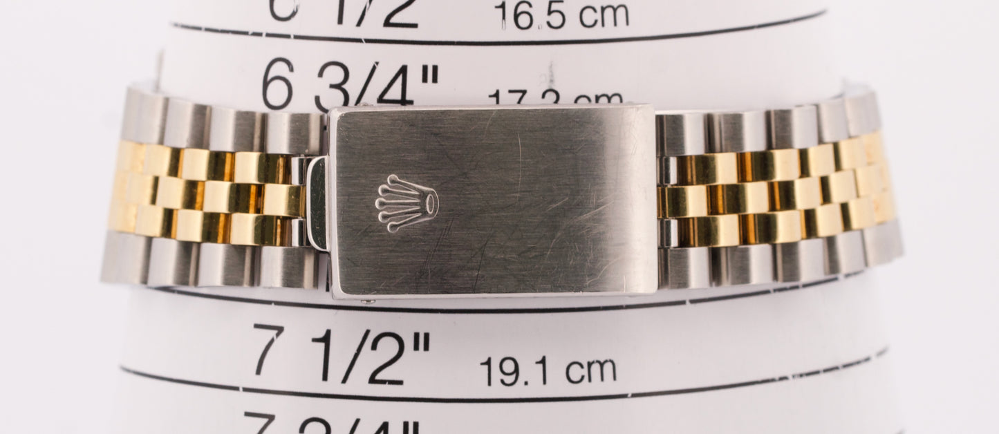 UNPOLISHED Rolex GMT-Master II BLACK 18K Gold Steel JUBILEE 40mm 16713 BOX