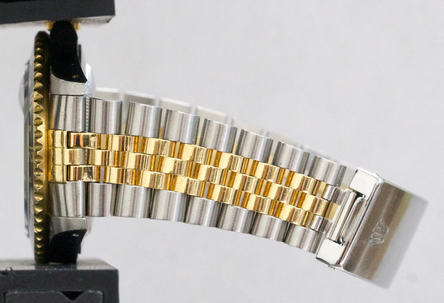 UNPOLISHED Rolex GMT-Master II BLACK 18K Gold Steel JUBILEE 40mm 16713 BOX