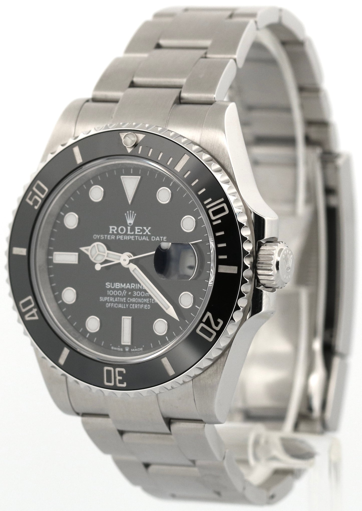 Rolex Submariner Date 41 BLACK Ceramic Stainless 41mm 126610LN Oyster Watch
