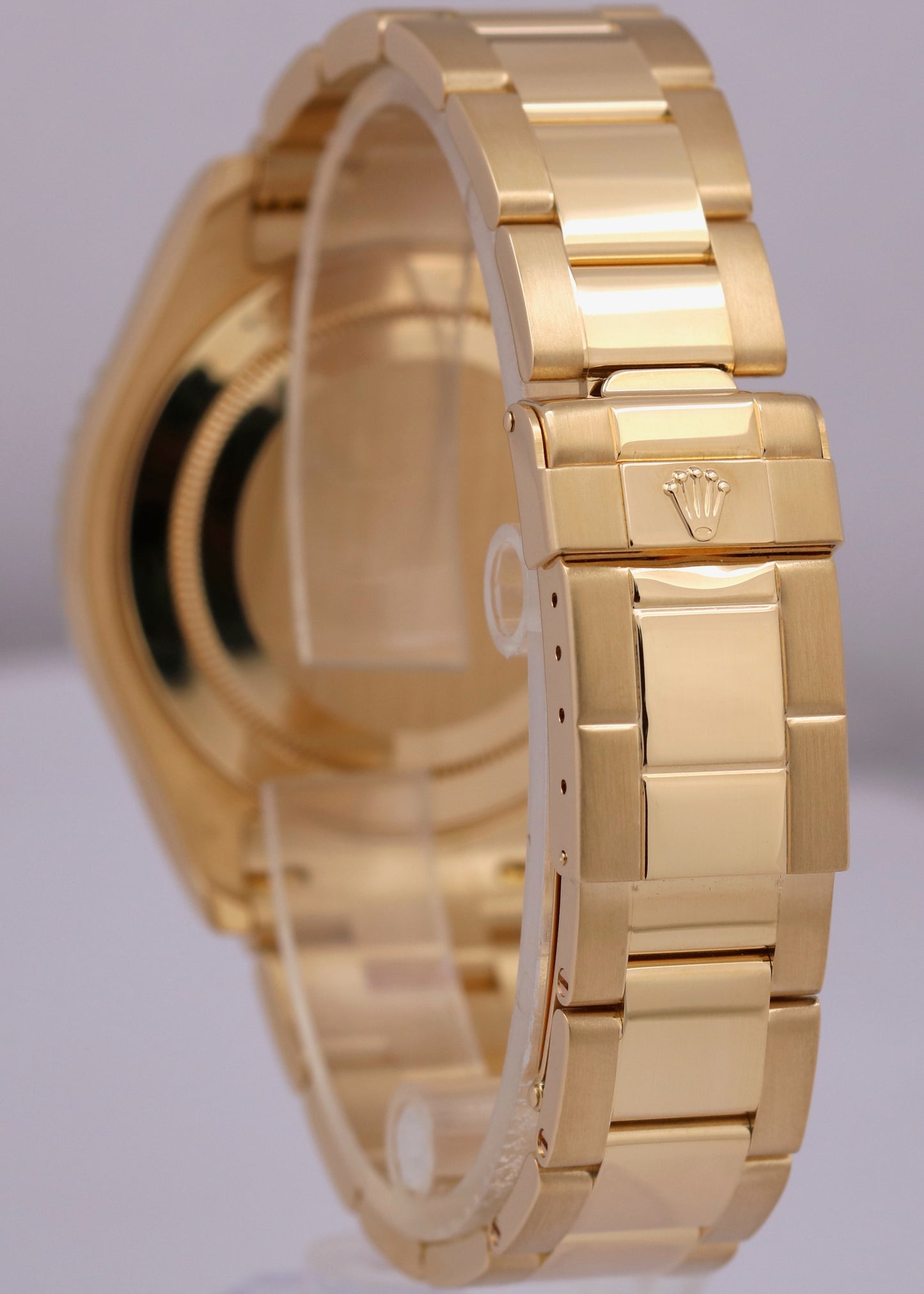 MINT Rolex Yacht-Master 40 YM1 BLUE 18K Yellow 40mm NO-HOLES Oyster 16628 Watch