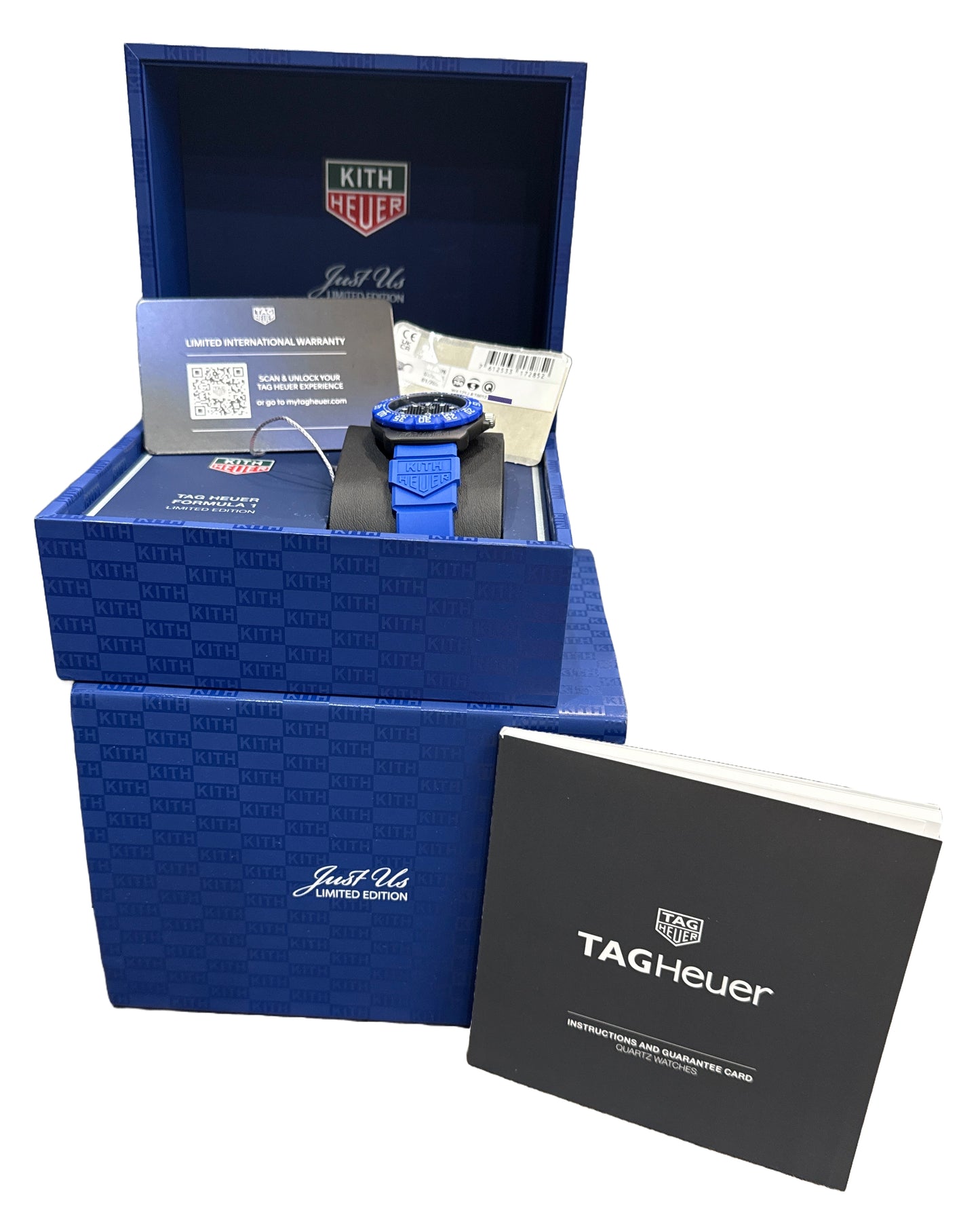 2024 PAPERS Tag Heuer x Kith Formula 1 PVD Rubber 35mm WA121J.BT0012 Quartz BOX