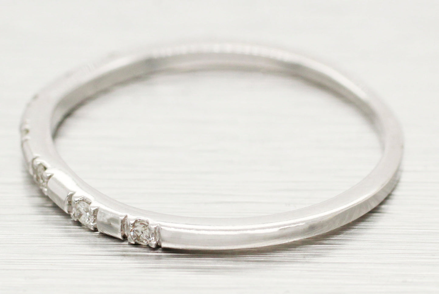 Vintage 0.65ctw Diamond Wedding Ring Bridal Set - 14k White Gold Band & Ring