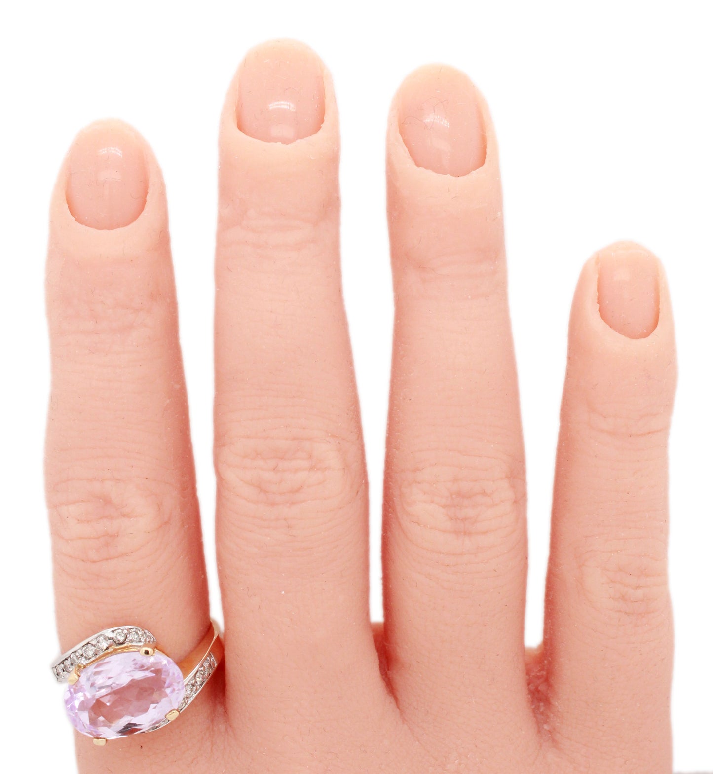 John C Rinker JCR Amethyst Ring - 14k Yellow Gold & Diamond Accents